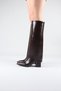 Aria 2-in-1 Detachable-Strap Brown Boots - 6