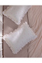 Boviet 2-piece 100% cotton ruffled pillowcase set - powder pink - 3