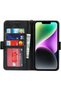 غطاء لهاتف iPhone 14، غطاء محفظة من جلد البولي يوريثان مع حزام للمعصم وحامل للبطاقات، غطاء واقٍ من الصدمات - - 3