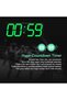 ساعة حائط رقمية بتقنية LED، ساعة حائط كبيرة الحجم بأرقام بحجم 6 بوصات، مع جهاز تحكم عن بعد لضبط المؤقت للعد التنازلي والصاعد. - 4