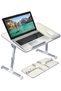Laptop table, adaptable and transportable, size. L., Beige - 2