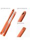 24,5cm Silicone Jar Spatula for Stirring (Scoop Tip,Orange) - 5
