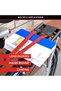 FLAT BUNGEE 60CM RED DOUBLE HOOK - 5