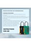 Gym Locks with High Security, Combination Padlocks,2 Piece (BLACK-GREEN) - 6