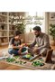 مكعبات بناء صغيرة بتصميم فني إبداعي، ألعاب تعليمية للتجميع، ديكور بناء إبداعي - 4