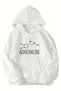 Unisex Oversize Adrenaline Hoodie (White)