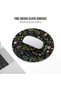 Round Mouse Pad, Cute Small Computer Mouse Mat, Personalized Pattern, Stitched Edge, Non-Slip Rubber - 3