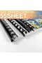 Plastic Binding Combs, 21-Ring, 10mm, 55-Sheet Capacity, A4, Black - 3