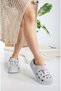Sonimix EZ0129-01 Sabo Doctor and Nurse Slippers - Thick Sole Orthopedic Women's Slippers - GRAY - 2