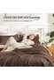 Brown Twin XL Comforter Set, 2 Pieces Extra Long Dorm Bedding - 2