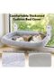 Cordless Cat Window Perch, Cat Hammock for Wall with 4 Strong Suction Cups, Solid Metal Frame and Tw - 5