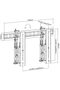 حمود، حامل جداري لشاشات الفيديو POP-OUT VIDEO WALL MOUNT، مناسب لمعظم شاشات التلفزيون المسطحة LED وLCD بمقاسات تتراوح بين 37 و70 بوصة. - 3