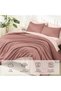 Misty Pink Comforter Full Size, 3 Pieces Lightweight Solid Bed Set - 3