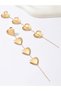 Gold Solid Dangle Earrings - 4