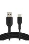 BoostCharge Braided USB C charger cable, USB-C to USB-A cable, USB type C charging cable for iPhone