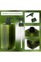 Pump Bottle Dispenser Refillable Square, Refillable Plastic Empty Lotion Soap Dispenser for Essentia - 2