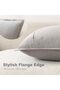 Linen Solid Decorative Throw Pillow Covers 20x20 Inch Light Gray - 3
