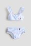Flounced printed bikini