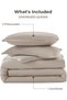 Comforters Oatmeal Oversized Queen Size, 3 Pieces Lightweight Solid Bedding Comforter Set, All Seaso - 7