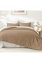Taupe Oversized King Comforter Set, 3 Pcs Lightweight Bedding - 6