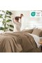 Taupe Oversized King Comforter Set, 3 Pcs Lightweight Bedding - 4