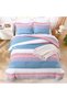 Full Comforter Set - 3 Pieces Stripe Bedding Comforter Sets - 3