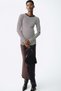 MAMA Ribbed jersey top