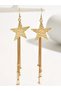 Gold Texture Dangle Earrings - 3