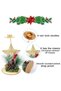 Christmas Candle Holder Candlestick Holder Candle Stick Holder Pentagram and Pine Cone Christmas Decoration Tree Pine Gift for Table Centerpiece Festive Ornaments Mantel Home Party Thanksgiving - 2