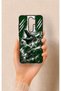 Green Crocodile-Patterned Silicone Case Compatible with Redmi Note 8 Pro.