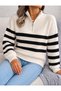 Women's Half-Zip Knit Sweater Kpln - 2