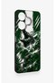 Redmi 13 4G-Compatible Green Crocodile-Themed Patterned Silicone Case - 3