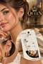 Gold 9-Piece Set of Earrings Featuring Cartilage and Hoop Styles with Star-Shaped Pearls and Colorful Shakira-Style Stones