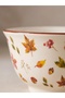 Leaf-Patterned 2-Piece Bowl Set - 12.5 x 6 cm - 3