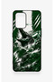 Oppo A74 Compatible Green Crocodile-Printed Silicone Case - 2