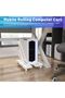 Mobile CPU Stand, CPU Rolling Stand Adjustable Computer Mobile Cart Holder with Locking Caster Wheel - 5