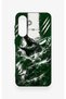 Samsung A56 Compatible Green Crocodile-Themed Patterned Silicone Case - 2