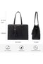 Laptop Bag for Women 15.6 inch Lightweight Laptop Tote Bag, Large Capacity Computer bag with Clutch Purse for Business, Work, Office, Travel, School,Casual - 4