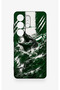 Samsung S26 Ultra Compatible Green Crocodile-Themed Patterned Silicone Case. - 2
