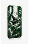 Huawei Y7 2019 Compatible Green Crocodile-Themed Patterned Silicone Case. - 3