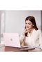 متوافق مع حافظة MacBook Air 13 موديل 2026-2022 M5-M2، لون وردي - 7