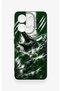 Redmi Note 13 4G-Compatible Green Crocodile-Themed Patterned Silicone Case - 2