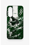 Samsung A27 Compatible Green Crocodile-Themed Patterned Silicone Case. - 2