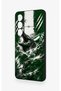 Samsung S26 Compatible Green Crocodile-Themed Patterned Silicone Case. - 4