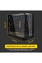 علبة كمبيوتر O11 Vision Compact ATX متوسطة الحجم/خزانة ألعاب - أسود |   الألمنيوم والزجاج المقسى | - 6