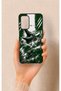 Oppo A55 Compatible Green Crocodile-Themed Patterned Silicone Case