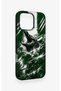 Green Crocodile-Themed Patterned Silicone Case Compatible with iPhone 16 Pro Max. - 3