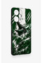 Green Crocodile-Themed Patterned Silicone Case Compatible with Poco F5. - 3