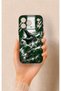 Green Crocodile-Themed Patterned Silicone Case Compatible with iPhone 17 Pro Max.