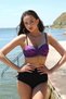 Women's Yüksel Strapless Purple Bikini - 3